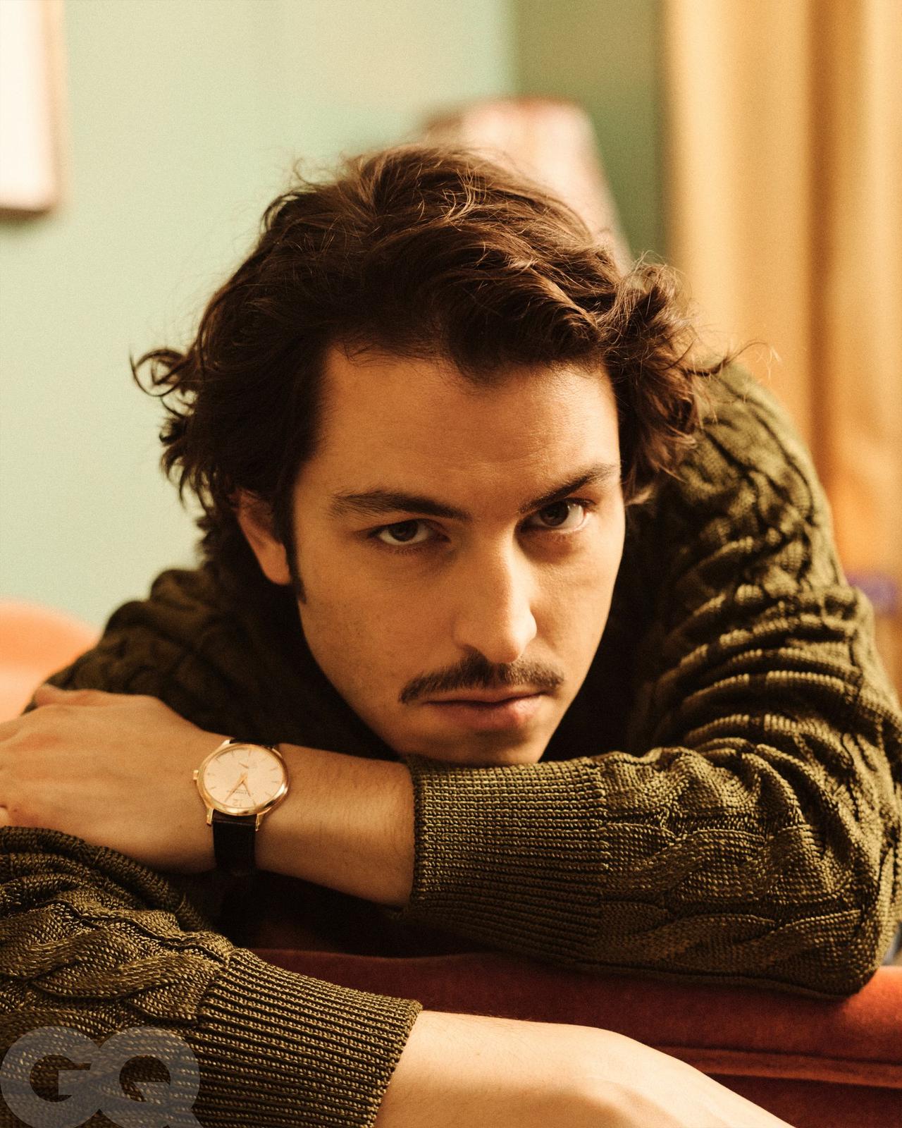 Boran Kuzum poses in a close-up portrait during the GQ Middle East shoot, New York, United States, April 29, 2026. (Courtesy of BKM)