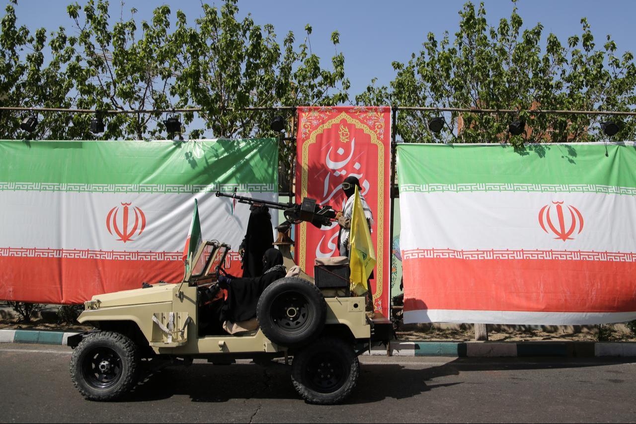Women attend a pro-government march in support of the authorities on the occasion of National Army Day in Tehran, Iran, April 17, 2026. (AA Photo)