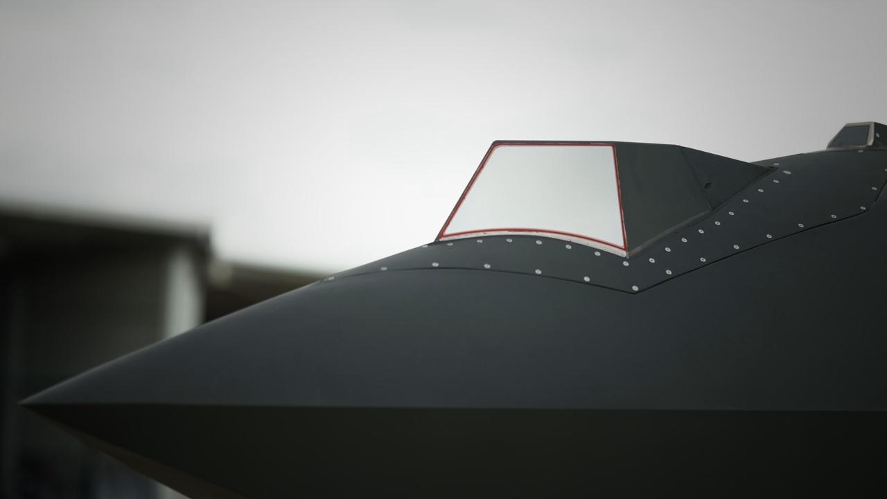 Turkish defense giant Aselsan's KARAT infrared search and track system (IRST) during tests on Bayraktar Kizilelma Unmanned Fighter Aircraft. (IHA Photo)