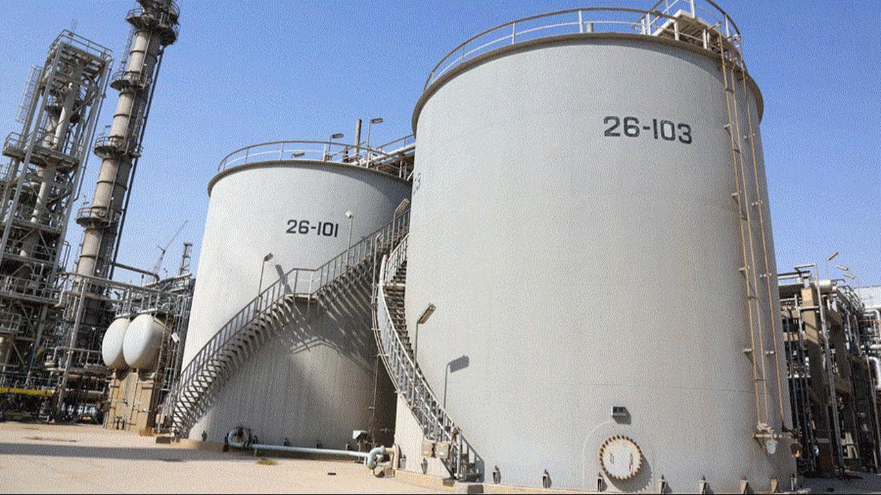 Storage tanks and processing units are seen at Mina Al-Ahmadi refinery complex, in Kuwait. (Photo via KUNA)