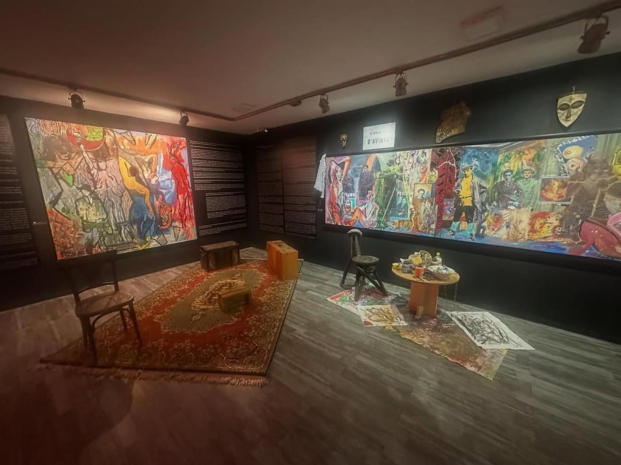 Artworks featured in “Baykam on Picasso: Les Demoiselles Revisited,” Istanbul, Türkiye, March 28, 2026. (Photo via Instagram / @bedribaykam)