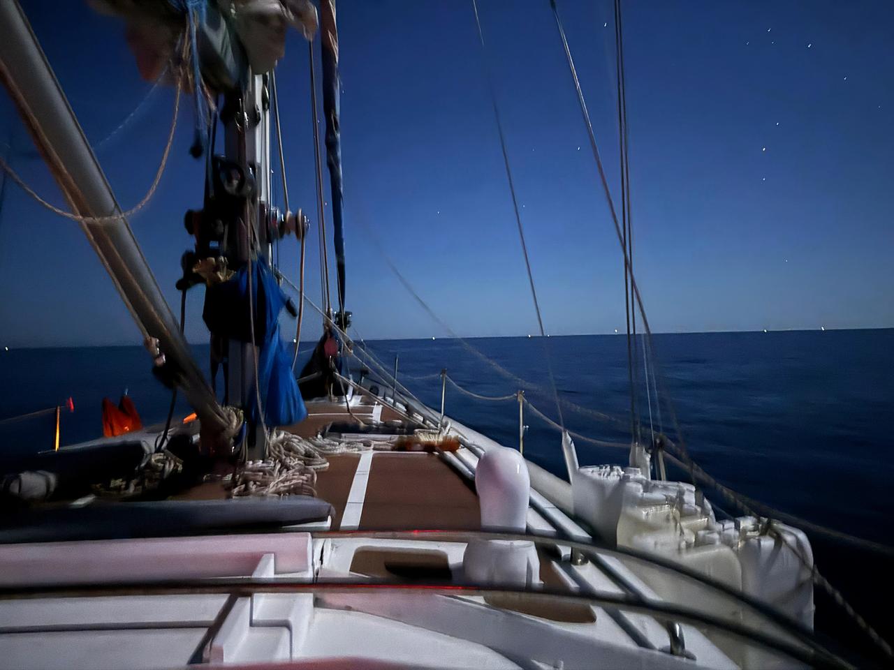 The Spring 2026 mission of the Global Sumud Flotilla is blockaded by Israeli warships and drones in the Mediterranean Sea, April 30, 2026. (AA Photo)