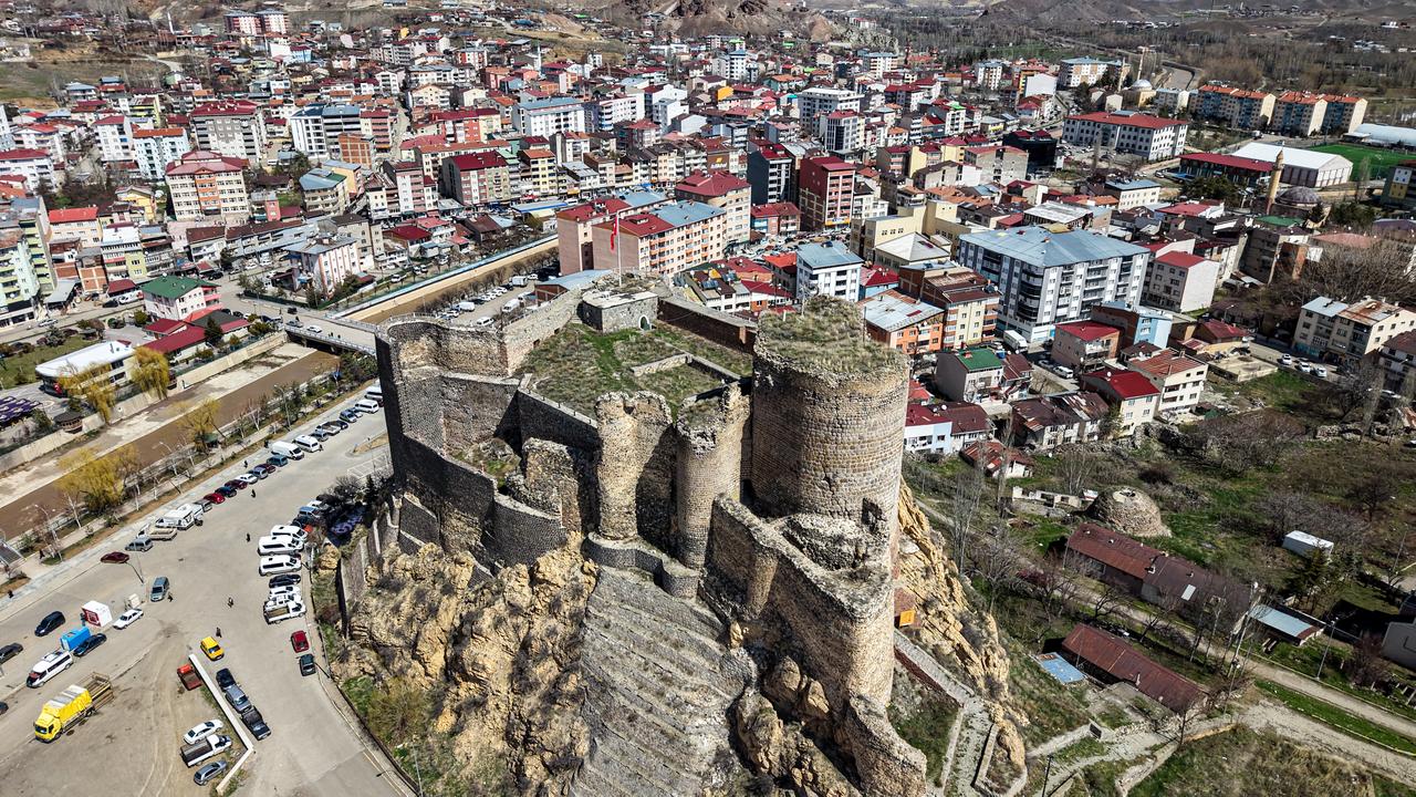 Oltu Castle restoration project aims to boost local tourism in Erzurum, Türkiye, April 4, 2026. (AA Photo)
