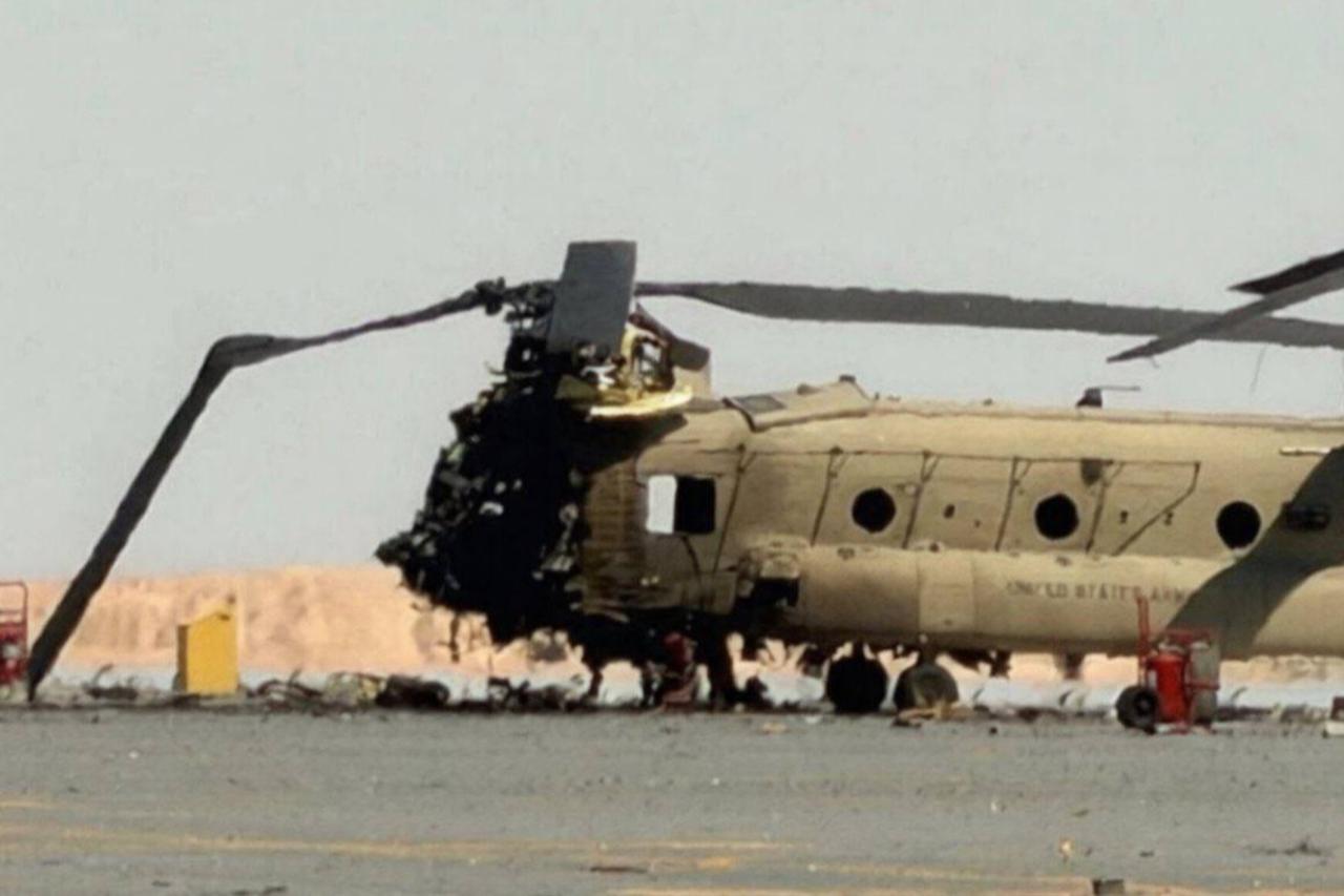 Iranian media releases image of alleged strike on US Chinook in Kuwait