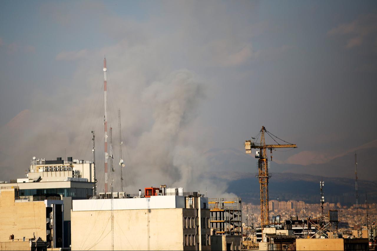 Smoke rises over residential area following the US and Israeli attack in Tehran, Iran on April 1, 2026. (AA Photo)