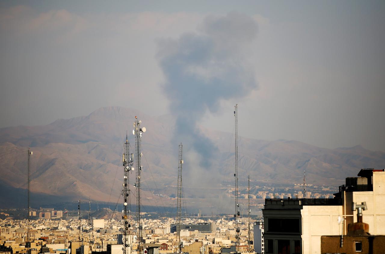 Smoke rises over residential area following the US and Israeli attack in Tehran, Iran on April 1, 2026. (AA Photo)