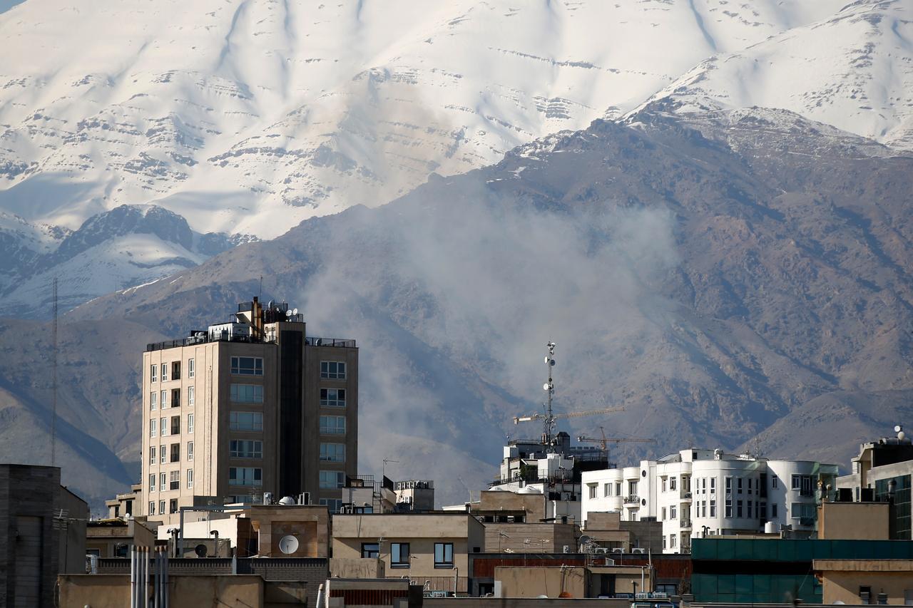 Smoke rises, which are visible from distant parts of the city, as heavy explosions occurred where the United States and Israel attacked in the northern part of Tehran, capital of Iran, April 3, 2026. (AA Photo)