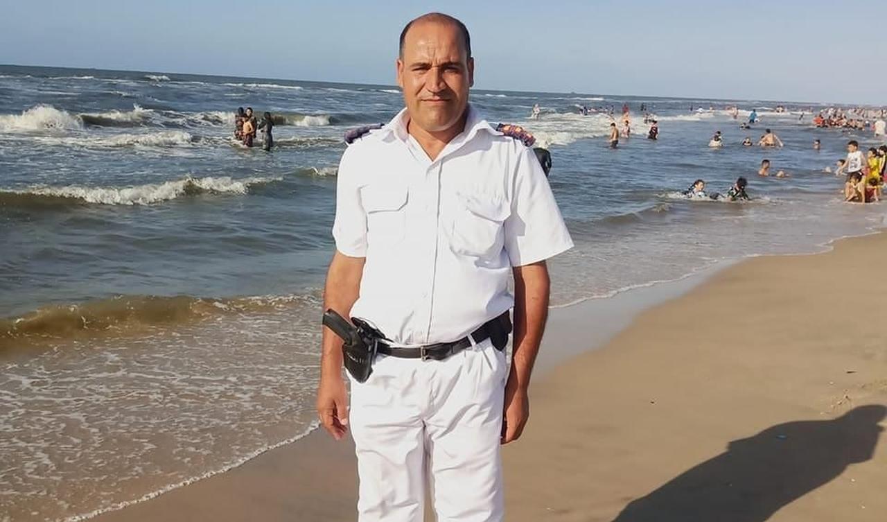 The man, who presents himself as a “police assistant” on social media, poses in a uniform in a photo shared on his Instagram account. (Photo via Instagram/@arsalalybdh)