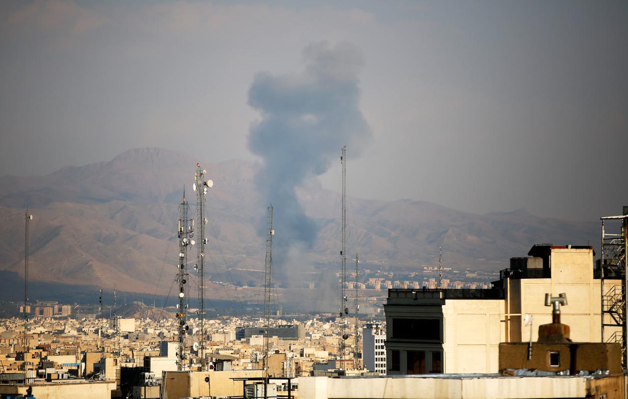 Smoke rises over residential area following the US and Israeli attack in Tehran, Iran on April 1, 2026. (AA Photo)