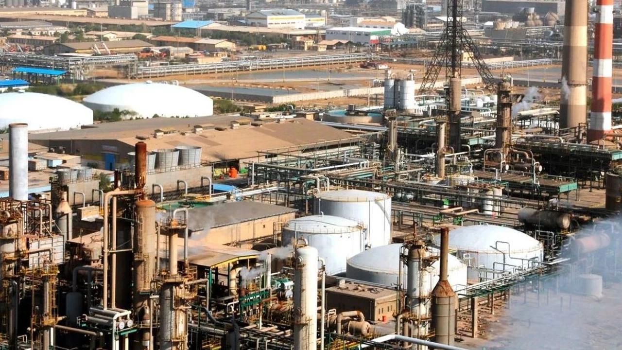 View of a petrochemical facility in Khuzestan, Iran. (Photo via X)