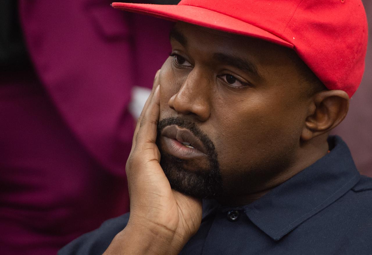 Kanye West attends a meeting with U.S. President Donald Trump in the Oval Office of the White House in Washington, D.C., Oct. 11, 2018. (AFP Photo)