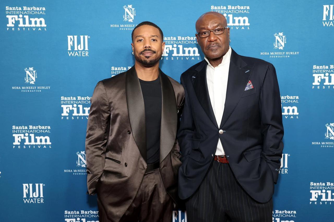 Michael B. Jordan and Delroy Lindo at the 41st Annual Santa Barbara International Film Festival, Santa Barbara, California, February 12, 2026. (AFP Photo)