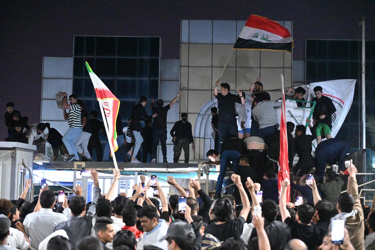 Protesters storm Kuwait
