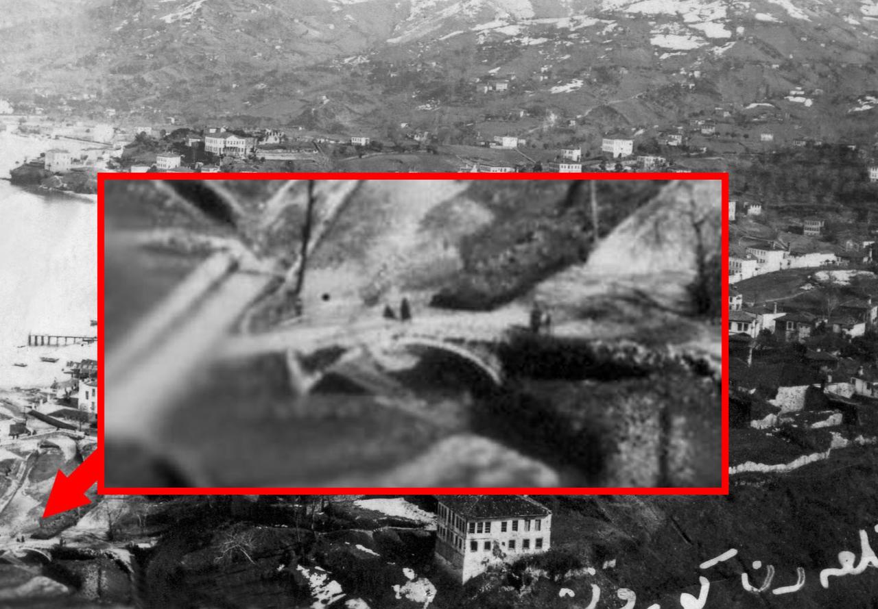 The same bridge visible in early 20th-century photographs of the region, locally known as ‘Cita's Bridge.’ (IHA Photo)