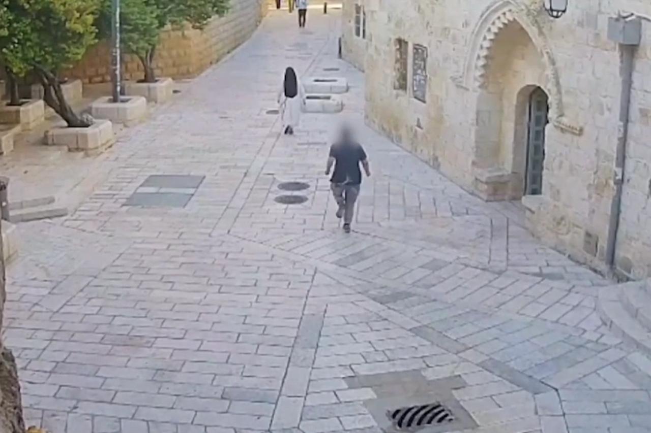 CCTV shows Jewish extremist shoving, kicking French nun to ground in Jerusalem
