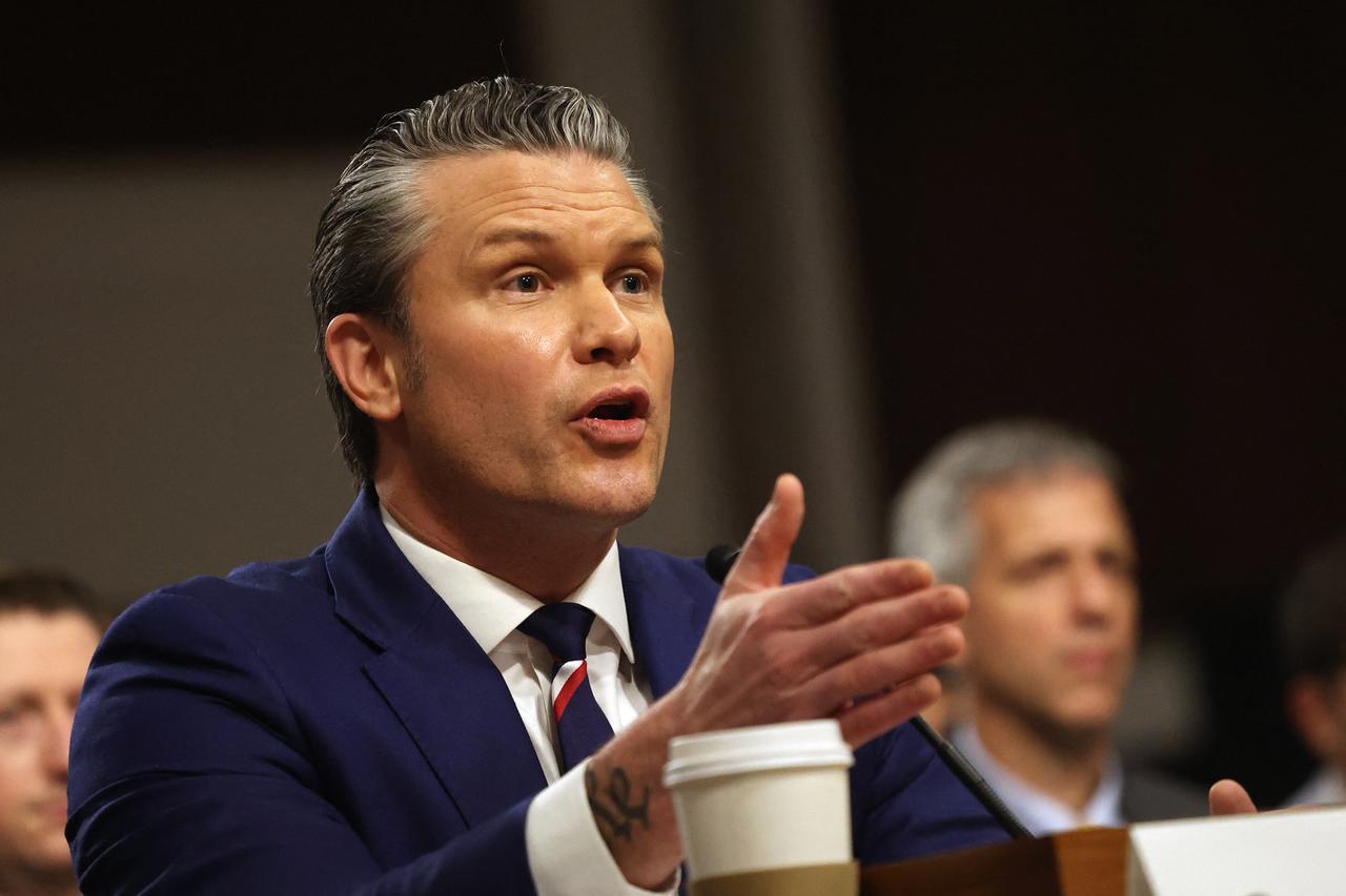 US Secretary of Defense Pete Hegseth testifies during a Senate Armed Services Committee hearing on the Department of Defense budget request for Fiscal Year 2027 on Capitol Hill in Washington, DC, April 30, 2026. (AFP Photo)
