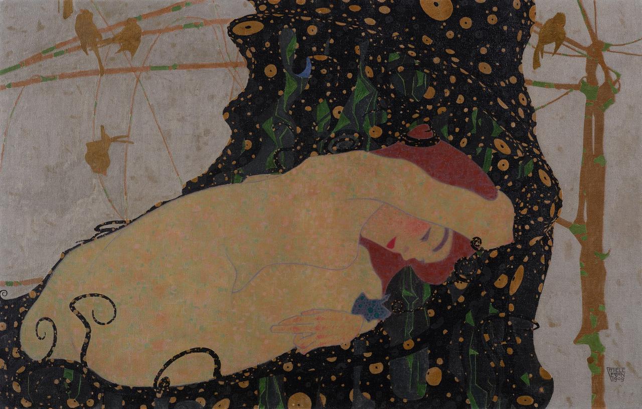 Egon Schiele’s Danaë is expected to fetch £12–18 million, potentially setting a new artist record. (Photo via Sotheby's)