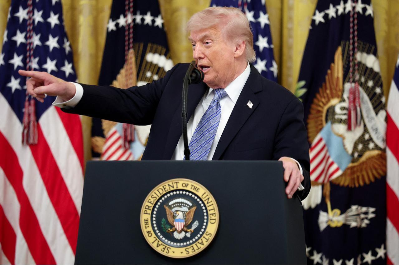 US President Donald Trump speaks during a small business summit in the East Room of the White House in Washington, DC, May 4, 2026. (AFP Photo)