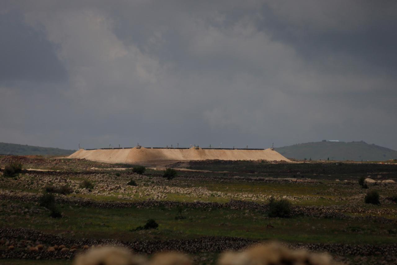 A view of an Israeli base in the rural area in Quneitra, southern Syria, as part of the project known as the "Sufa Line" on April 15, 2026. (AA Photo)