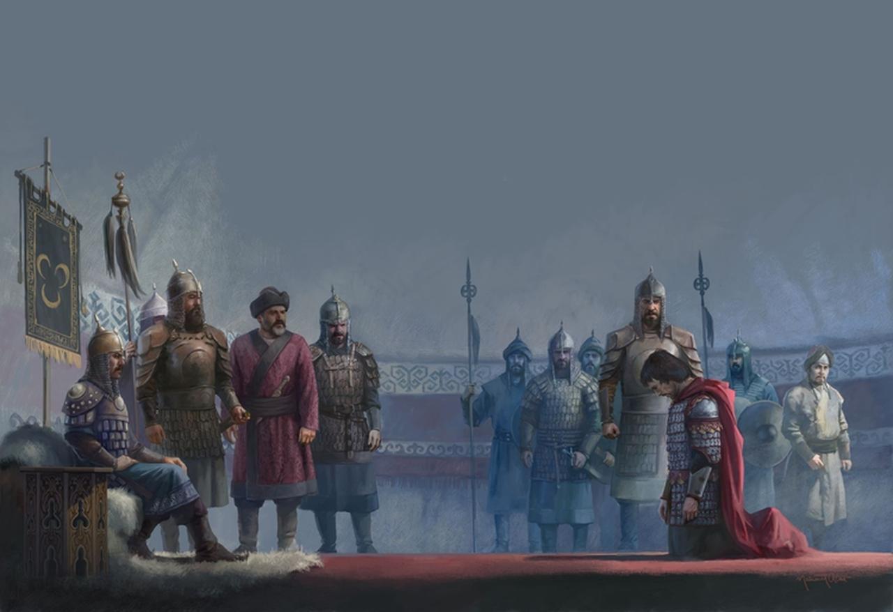 Battle of Manzikert with 3D illustrations, artwork titled “The Wars of a Thousand Years: 1071 Malazgirt,” Türkiye, Aug. 25, 2022. (Photo via Wikimedia)