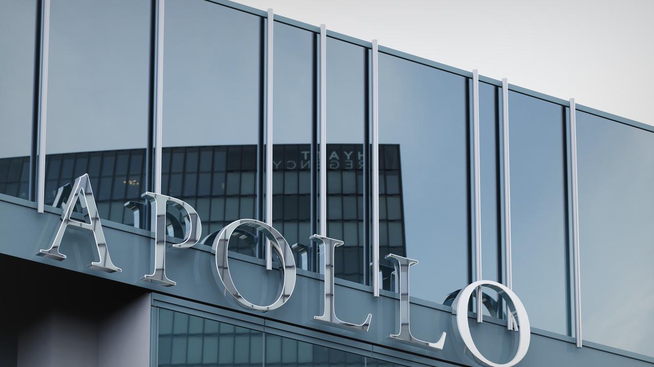 Logo of Apollo Global Management displayed on the exterior of a building in Seattle, United States, July 5, 2021. (Adobe Stock Photo)