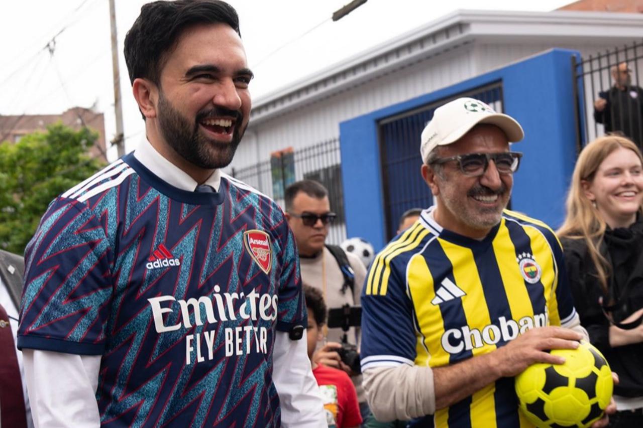 Mamdani and Chobani founder bring World Cup to school streets