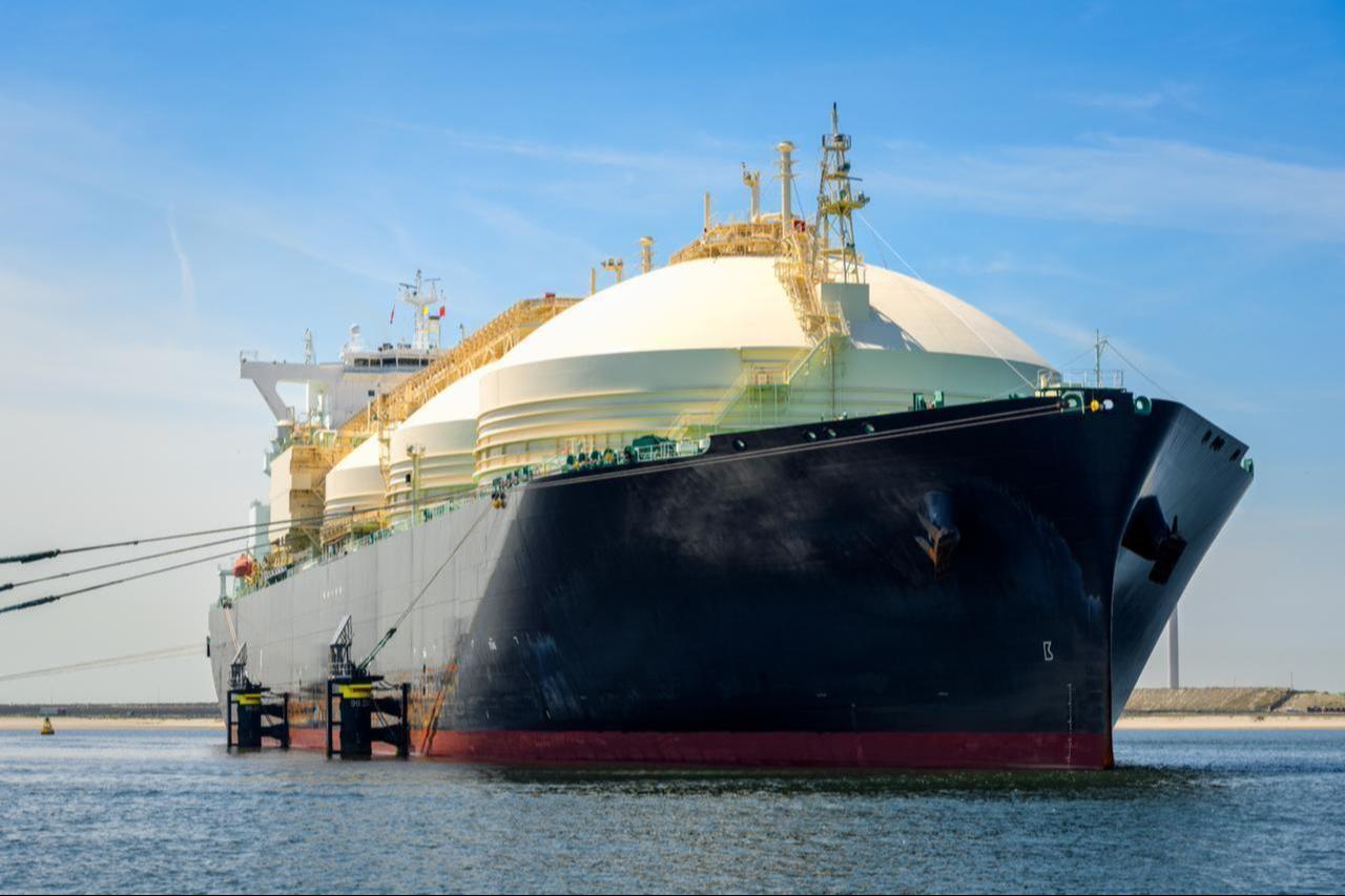 An LNG carrier is seen docked at the Port of Rotterdam in the Netherlands. (Adobe Stock Photo)