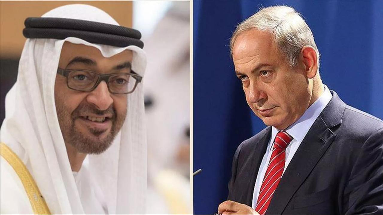Combination photo shows UAE President Sheikh Mohammed bin Zayed Al Nahyan (L) and Israeli Prime Minister Benjamin Netanyahu. (AA Photo)