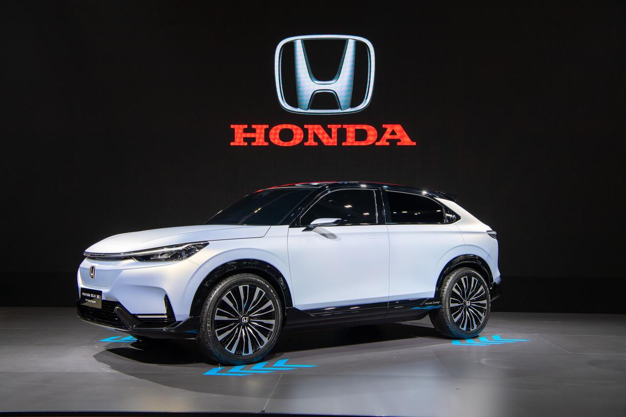 Honda SUV e:Prototype is displayed during the 39th Thailand International Motor Expo in Nonthaburi, Thailand, November 2022. (Adobe Stock Photo)