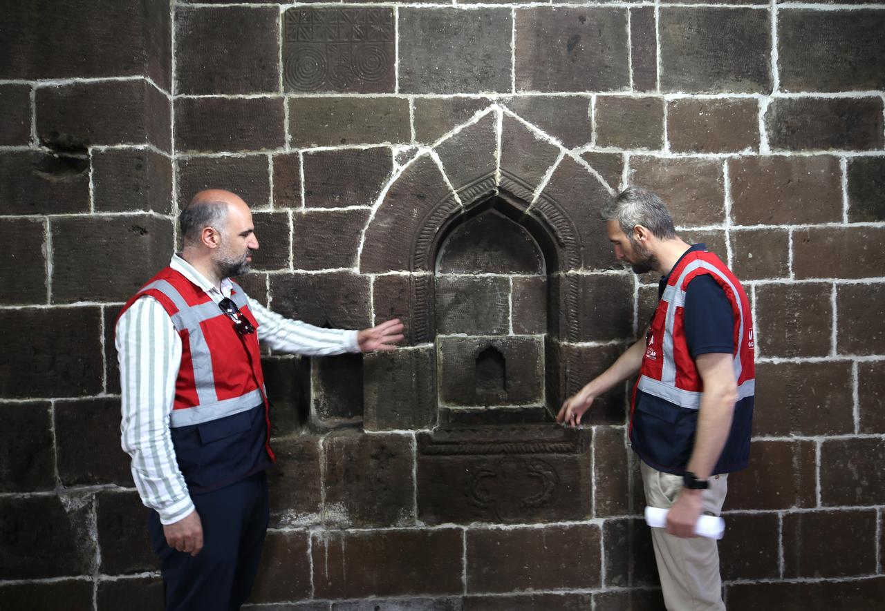 Restored between 2013 and 2015, the historic mosque has been reopened to visitors as a cultural heritage site in Bitlis, Türkiye, May 15, 2026. (AA Photo)