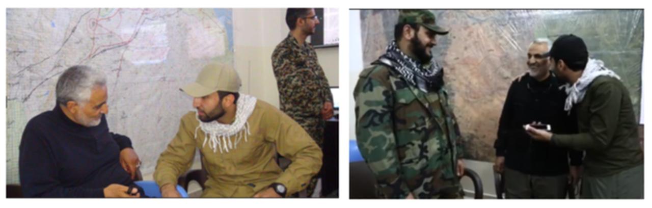 Mohammad Baqer Saad Dawood al-Saadi with Qasem Soleimani at an unspecified location and time. (Photo via US Department of Justice)
