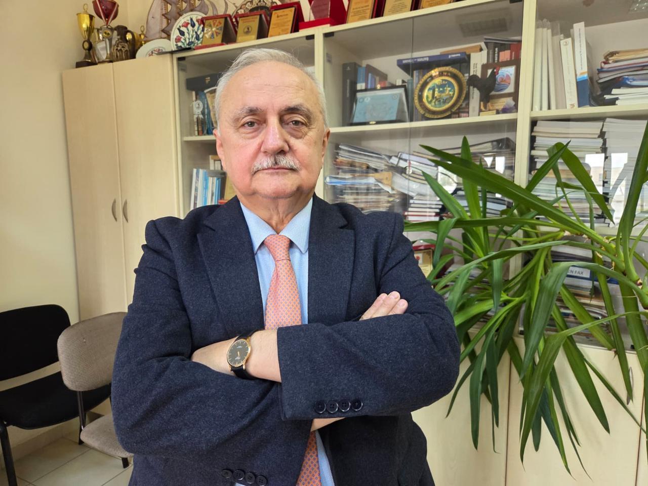 Prof. Dr. Yusuf Demir, a faculty member at Ondokuz Mayis University’s Faculty of Agriculture. Samsun, Türkiye, May 15, 2026. (AA Photo)