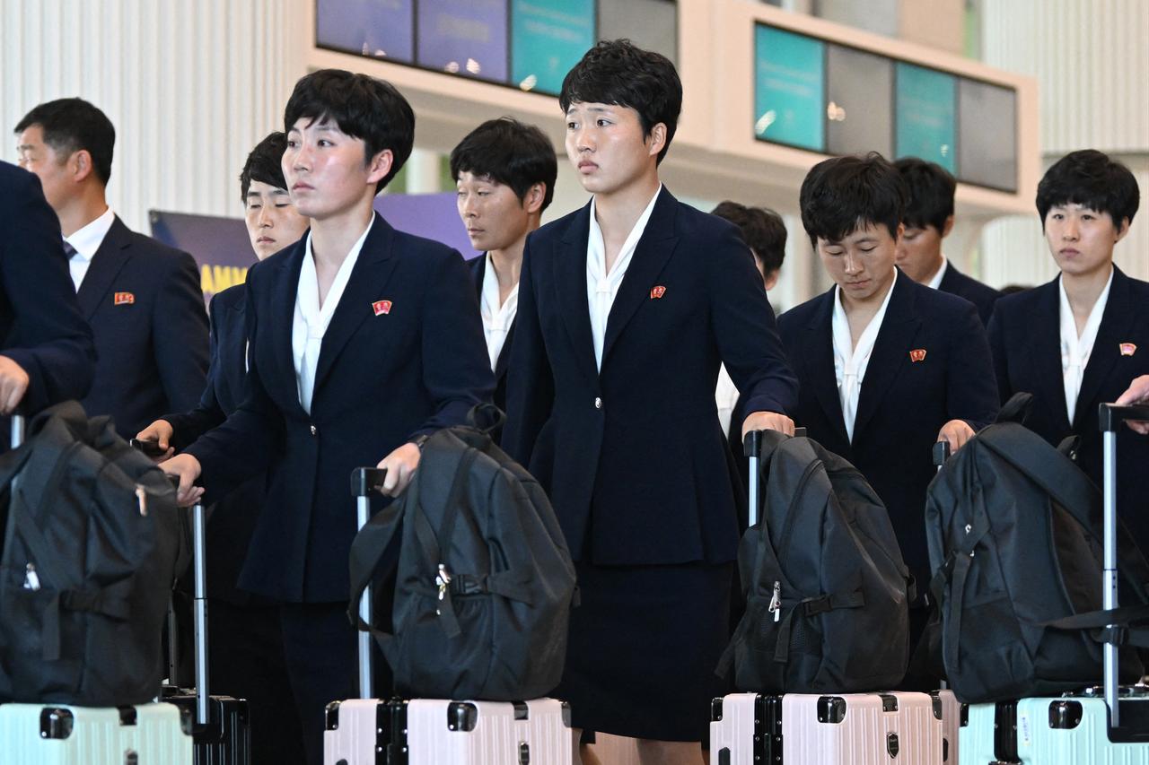 North Korea women's football team arrives in South Korea for ACL semis