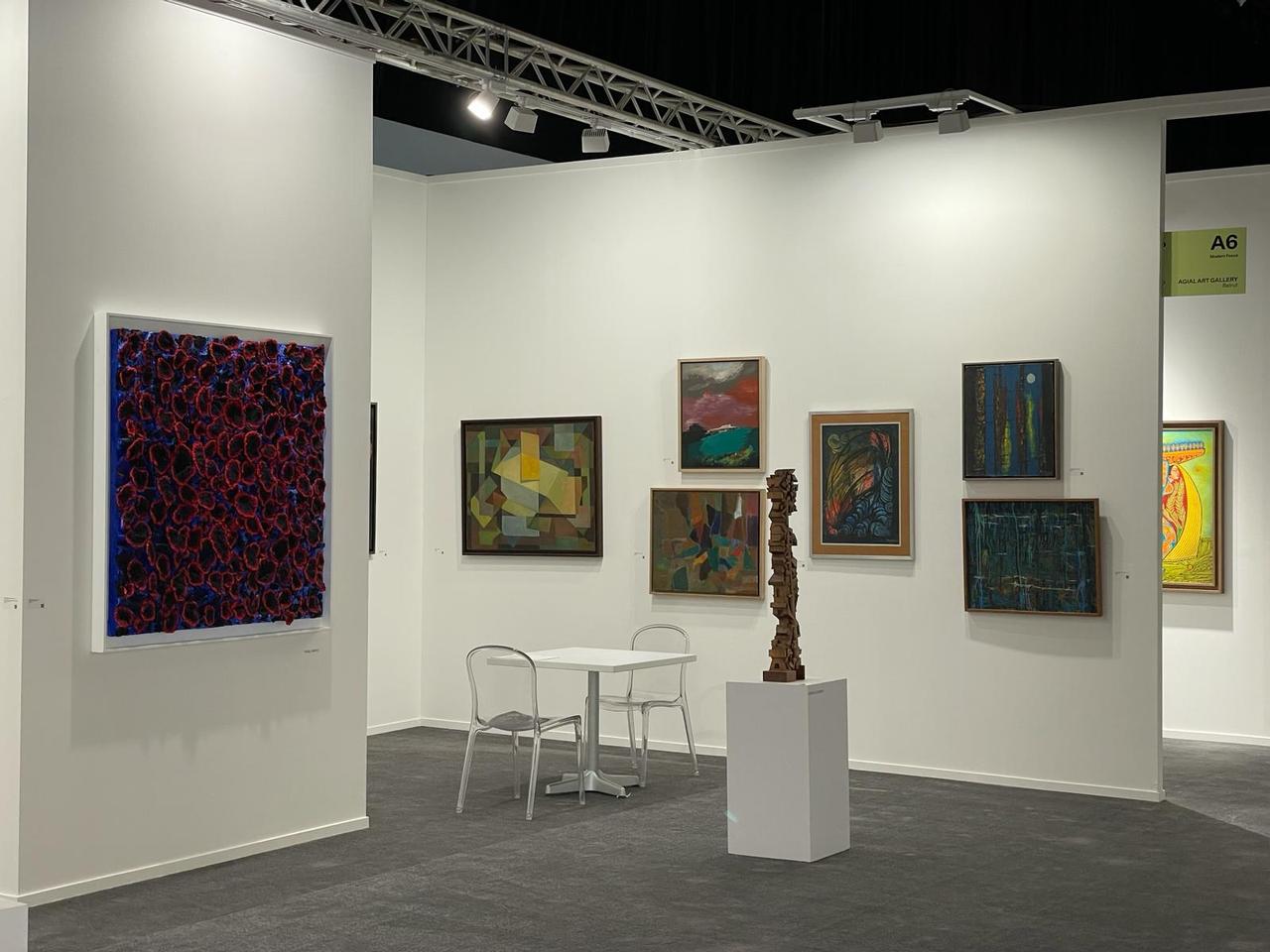 A view from the gallery section of Art Dubai’s 20th anniversary special edition at Madinat Jumeirah in Dubai, UAE, May 14, 2026. (Photo via Koray Erdogan/Türkiye Today)
