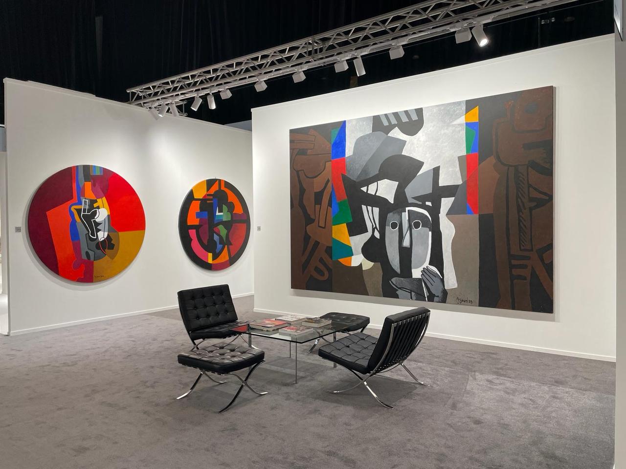 A view from the gallery section of Art Dubai’s 20th anniversary special edition at Madinat Jumeirah in Dubai, UAE, May 14, 2026. (Photo via Koray Erdogan/Türkiye Today)