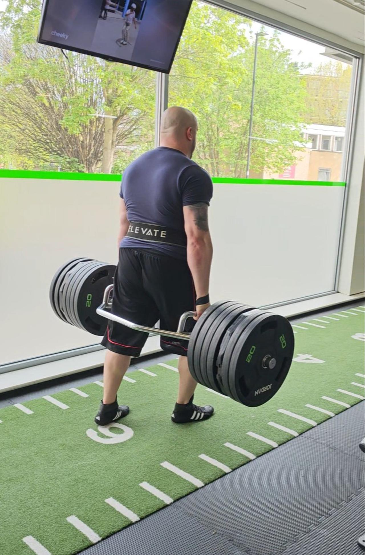 Turkish Cypriot athlete Mehmet Musa carries more than 300 kilograms during the endurance challenge that earned him an officially recognised world record. (Photo via Mehmet Musa)