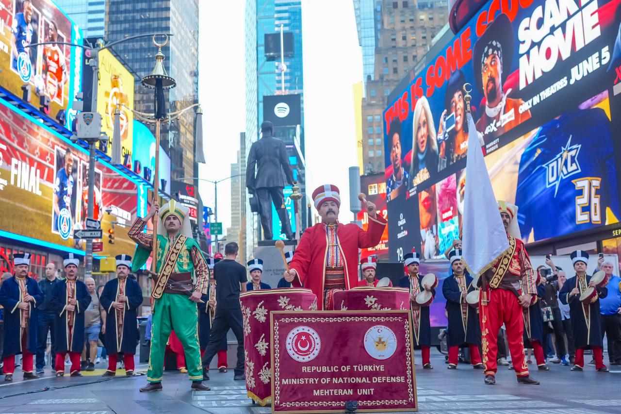 Turkish Mehter Band brings Ottoman military music to Times Square