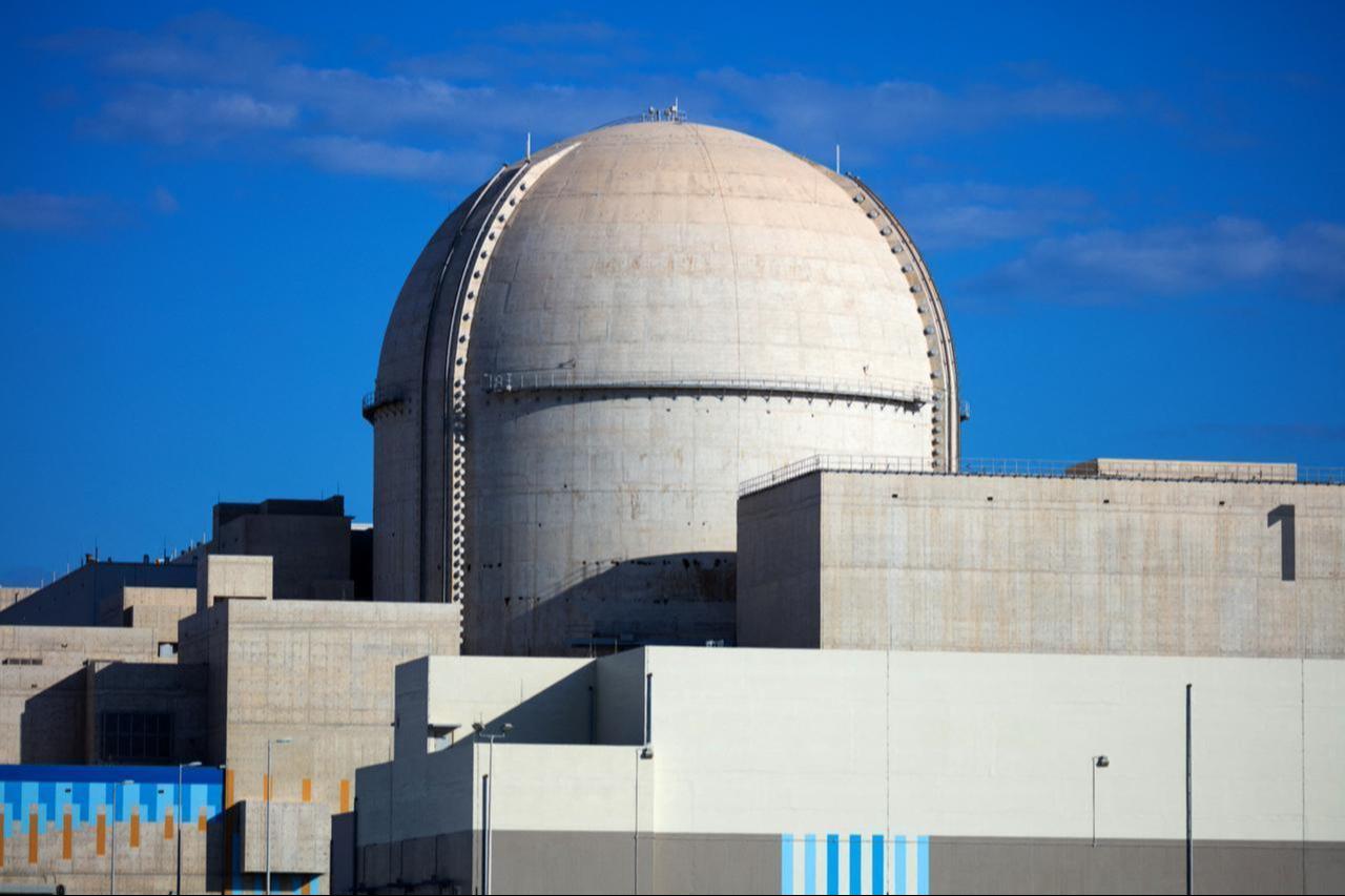 A handout picture obtained from the media office of the Barakah Nuclear Power Plant on February 13, 2020, shows a view of the power plant in the western Al Dhafra Region of Abu Dhabi on the Gulf coastline about 50 kilometers west of Ruwais. (Photo by Barakah Nuclear Power Plant/AFP)