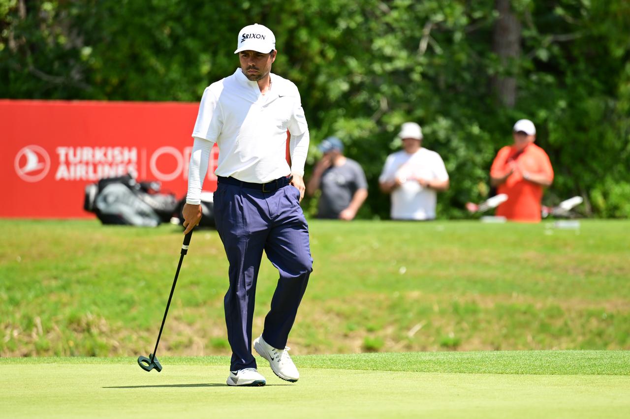 Alejandro Del Rey from Spain competes in the Turkish Airlines Open 2026 Golf Tournament in Antalya, Türkiye, May 1, 2026. (AA Photo)