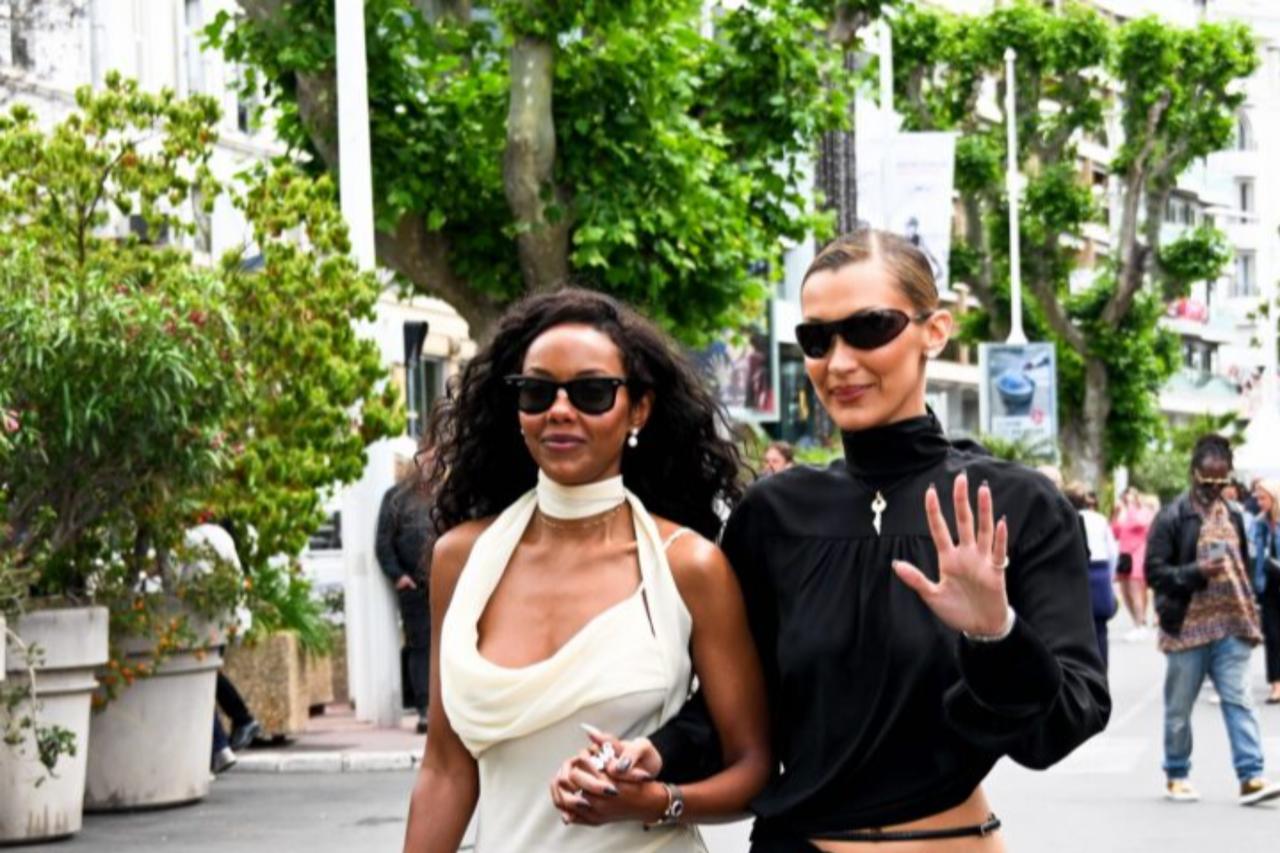 Bella Hadid turns heads in Cannes with close friend Fanny Bourdette-Donon