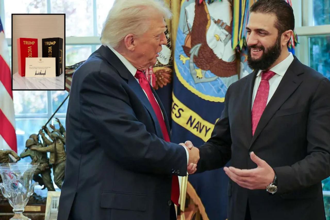 Trump sends new perfume gift to Syrian President Sharaa after White House meeting