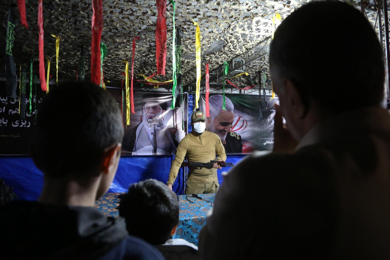 Weapons training is conducted for civilians at Vank Square in Tehran, capital of Iran, on May 17, 2026. (AA Photo)