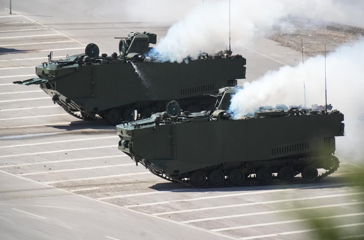 A view of the daytime activities as part of the Distinguished Observer Day of the EFES-2026 Exercise in Izmir, Türkiye, May 21, 2026. (AA Photo)