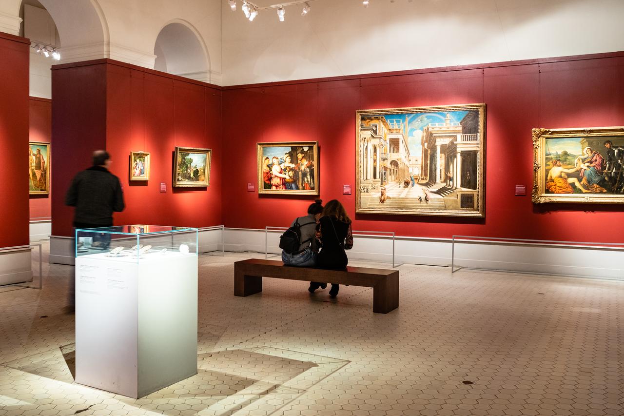 People in room of italian art of main exhibition in Pushkin State Museum of Fine Arts, Moscow, Russia, Jan. 25, 2019. (Adobe Stock Photo)