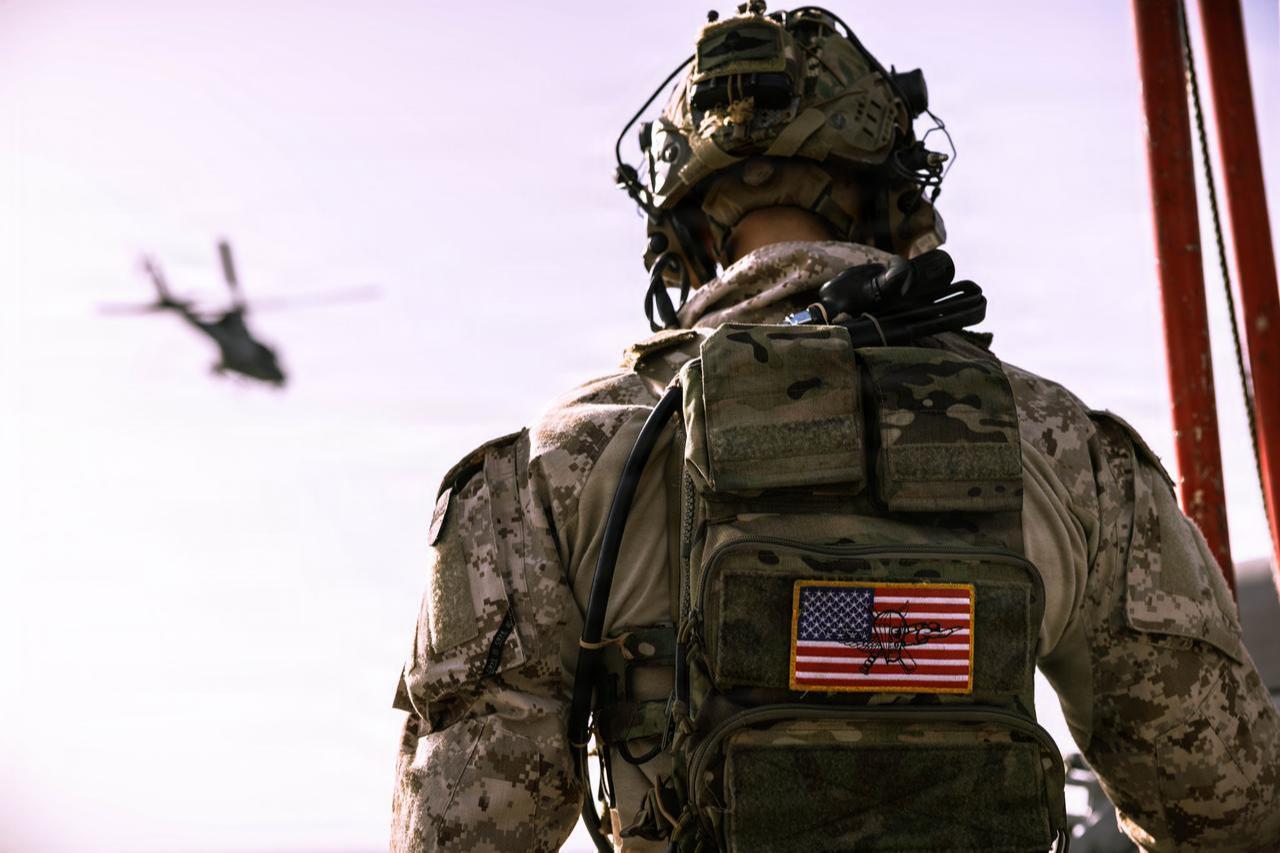 U.S. Marines with Maritime Raid Force conduct fast rope training aboard the forward-deployed amphibious assault ship USS Tripoli (LHA 7), April 14, 2026. (Photo via U.S. Marine Corps)