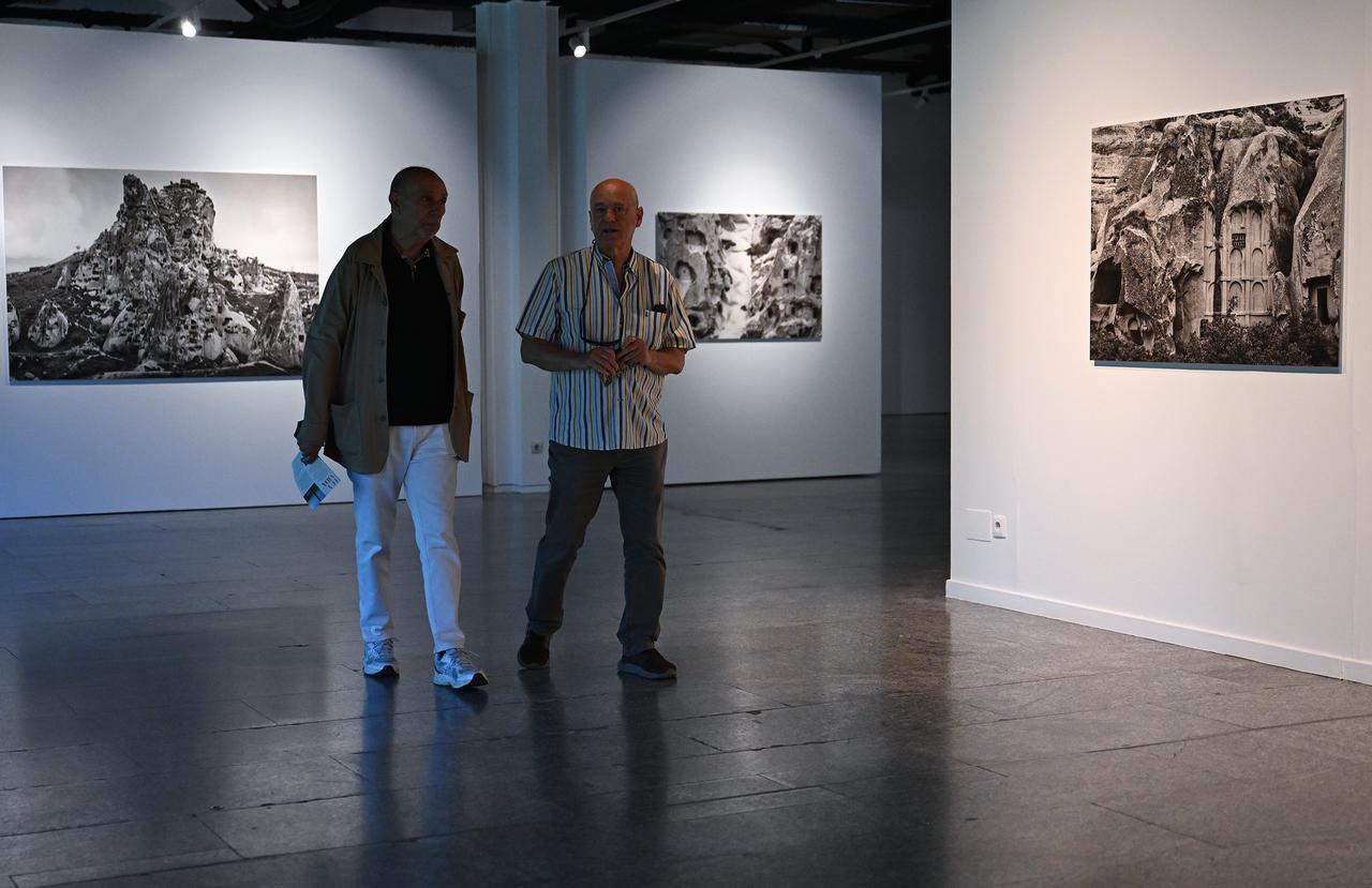 The exhibition titled “Rock, Shelter, Faith, Life,” featuring works by Spanish photographer Pio Cabanillas in Cappadocia and surrounding areas 'one of the most popular destinations for Spanish visitors to Türkiye' was opened at Madrid’s Museo del Traje in Spain, May 22, 2026. (AA Photo)