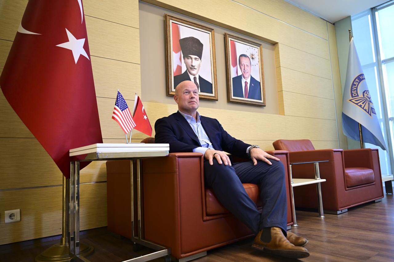 US Permanent Representative to NATO Matthew Whitaker is seen during an exclusive interview in Ankara, Türkiye on May 19, 2026. (AA Photo)
