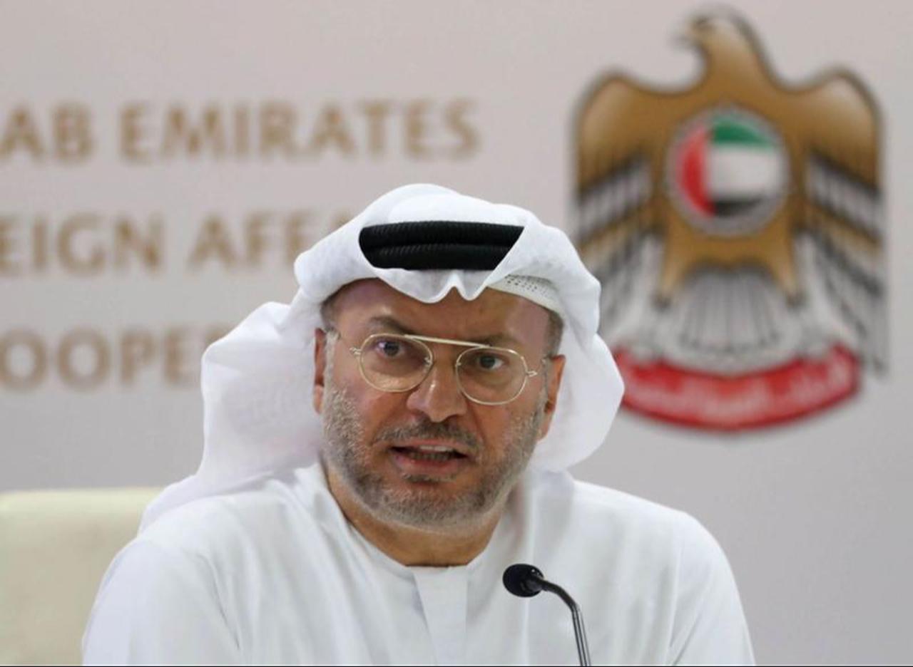 Anwar Gargash, diplomatic adviser to the UAE president, speaks during a press briefing in Abu Dhabi, UAE, November 15, 2022. (AFP Photo)