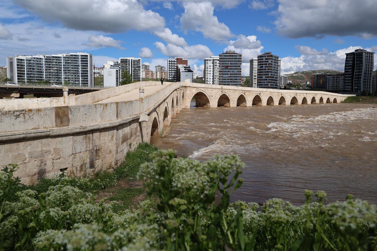 While experiencing one of the rainiest periods in recent years, some bridges in Tokat were demolished due to flood risk. As recently built bridges were being destroyed one after another, it did not go unnoticed that many historical bridges are still standing. Sivas, Türkiye, May 23, 2026. (IHA Photo)