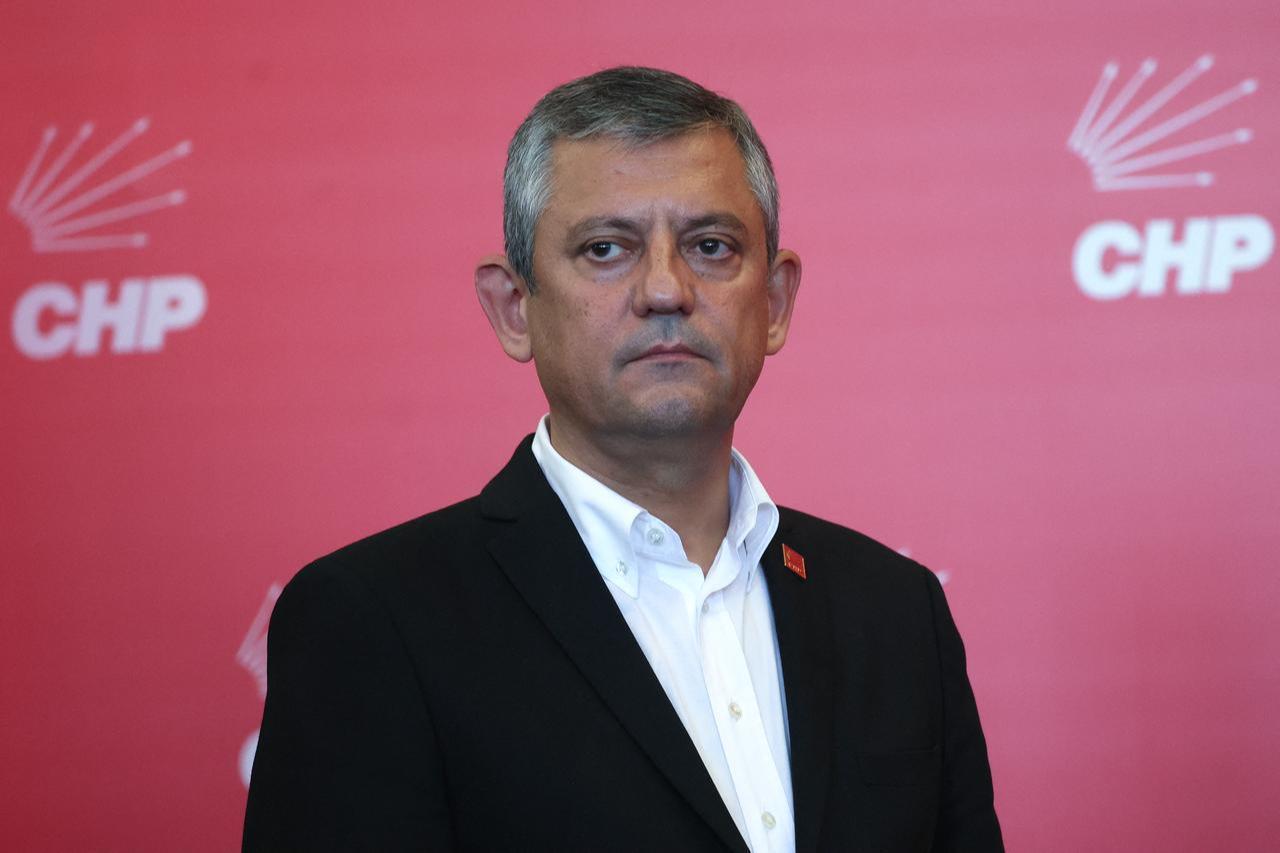 The suspended leader of the Republican People's Party (CHP), Ozgur Ozel, addresses a press conference at the party headquarters in Ankara, on May 22, 2026. (AFP Photo)